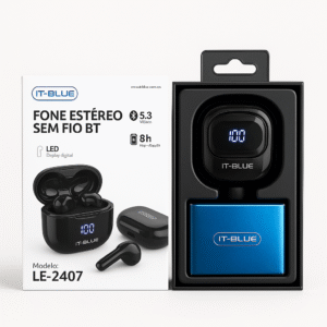 Fone de Ouvido Bluetooth - IT - BLUE LE 2407