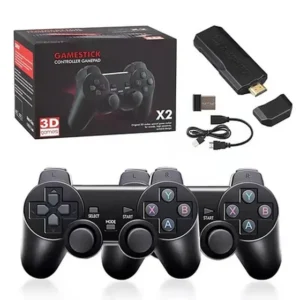 Videogame Stick 4K 64GB - Console Retrô Vermelho com 35.000 Jogos
